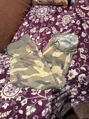 Almost Famous Women's Straight Leg Camo Pants - Green/Tan